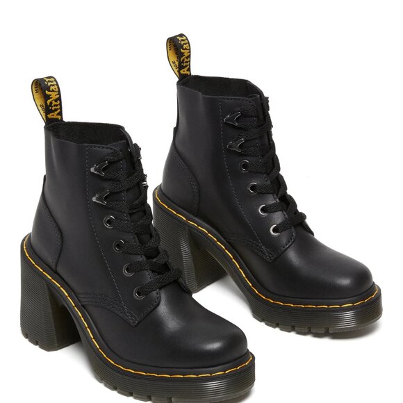 Dr. Martens Womens JESY Black Leather Ankle Boots Shoes US size 7 Air Wair NEW - Picture 13 of 15